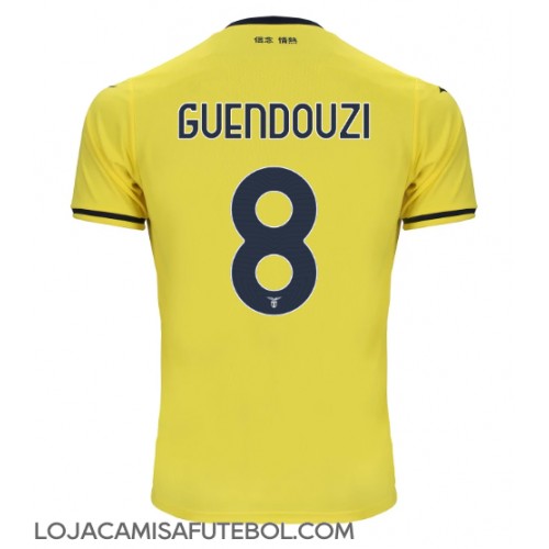 Camisa de Futebol Lazio Matteo Guendouzi #8 Equipamento Secundário 2024-25 Manga Curta